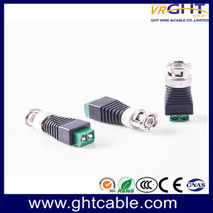 CCTV video DC balun connectors