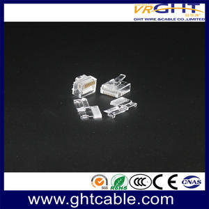 UTP CAT6 Two-Piece Crystal Connector Gold-Plated