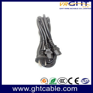 Straight  Israel plug  to C13 Y type splitter power cord 