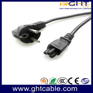  Europe/Schuko CEE7 To C5 Power Cord 