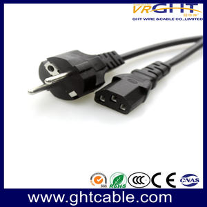 Europe power cord to C13 plug  | Factory manufacture Direct Sale GHT