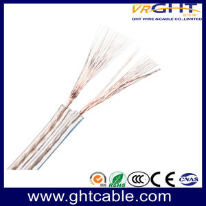 Transparent Flexible Speaker Cable (2X30 CCA Conductor) High Quality