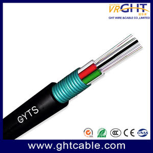 Underground Fibra Optic GYTS Steal Armoured 12 Core Aerial Fiber Optical Cable Gyts